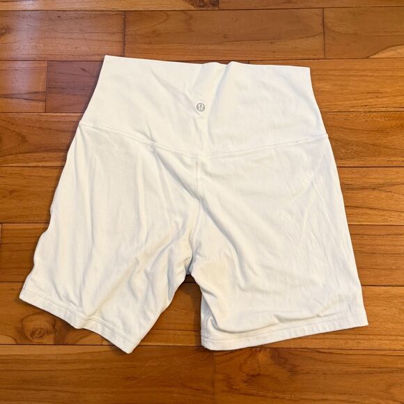 Women lululemon Align High-Rise Short 6" in White Size 8 Athletic Athleisure - Picture 3 of 6